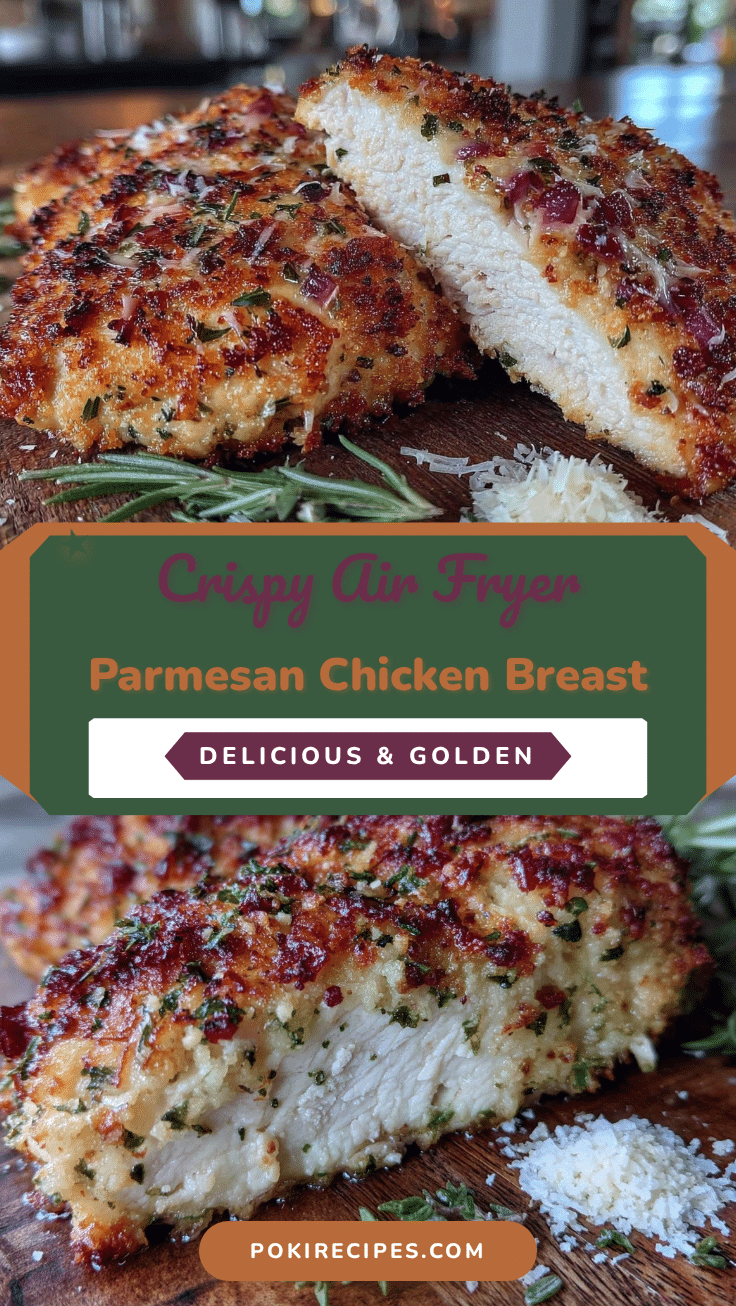 crispy air fryer parmesan crusted chicken breast recipe