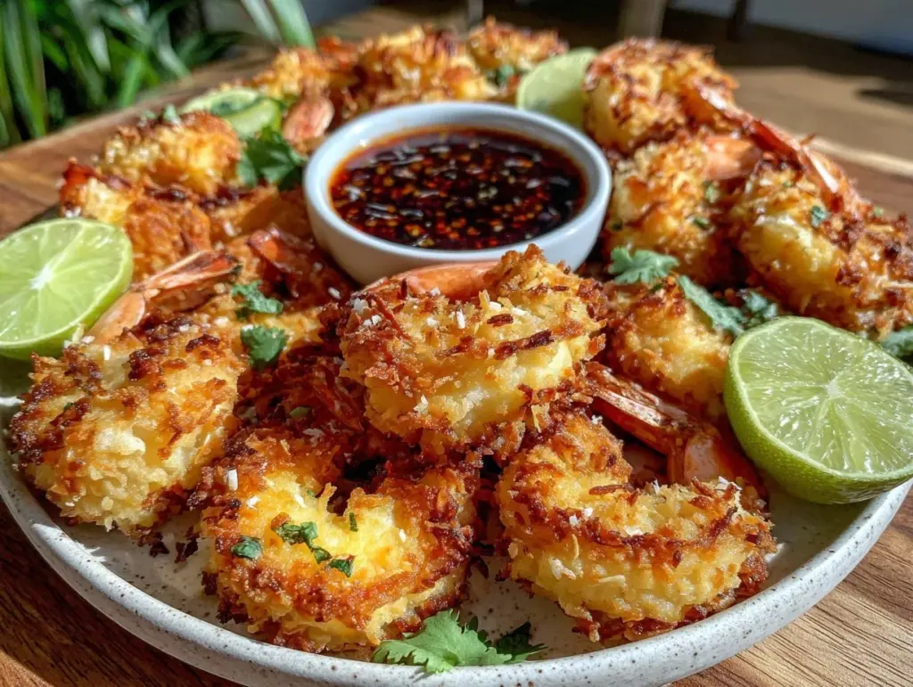 crispy baked coconut shrimp - featured image