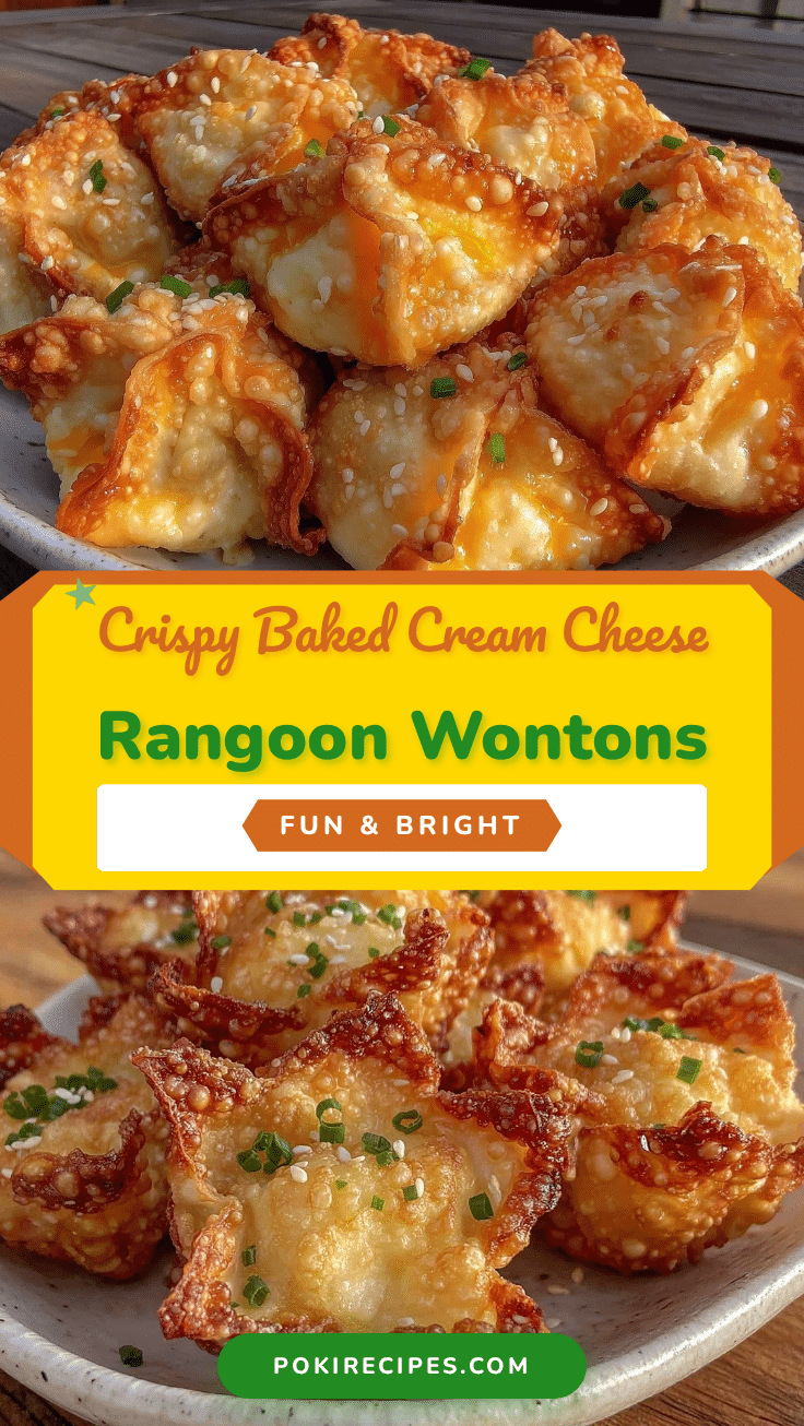 crispy baked cream cheese rangoon wontons recipe