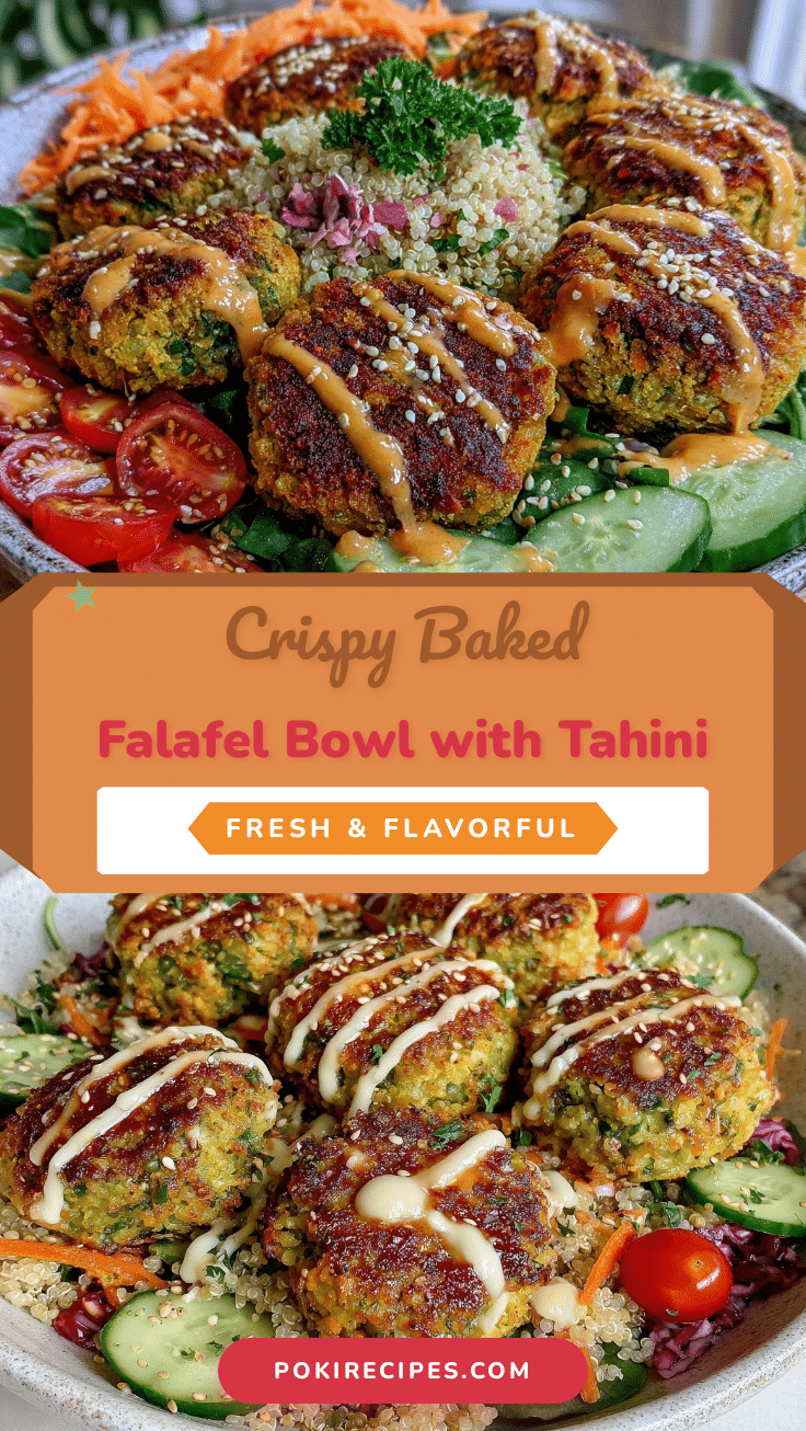 crispy baked falafel bowl recipe