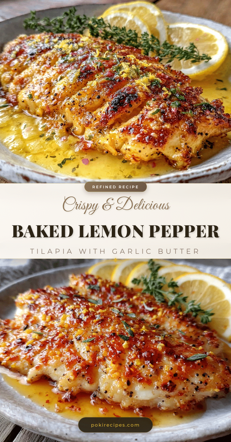 crispy baked lemon pepper tilapia recipe