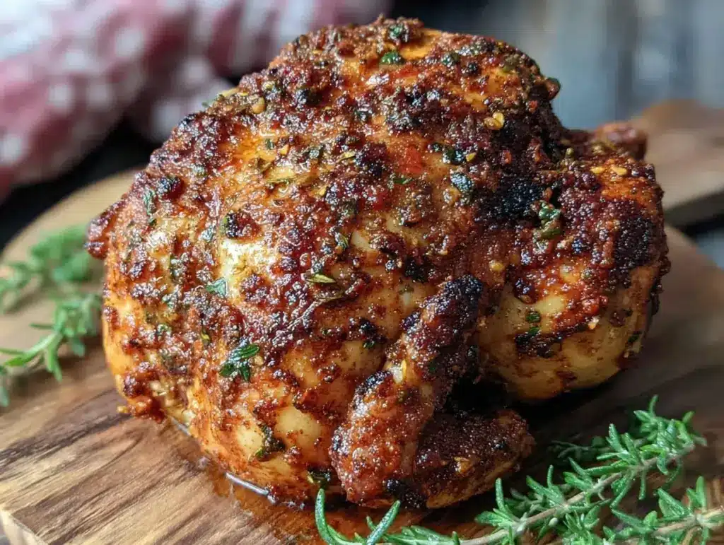 crispy beer can chicken - featured image