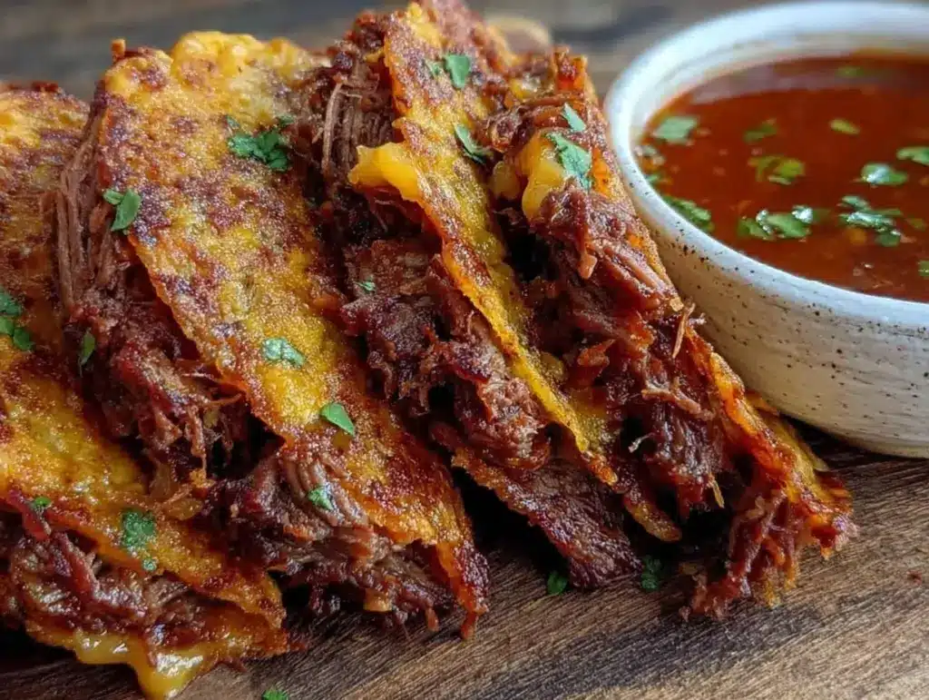 crispy birria tacos - featured image