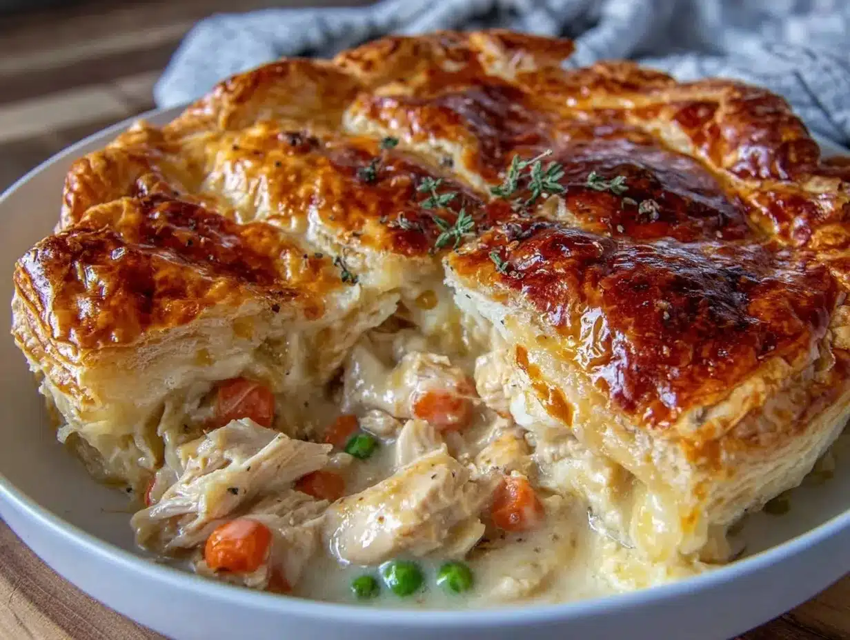 crispy chicken pot pie preparation steps