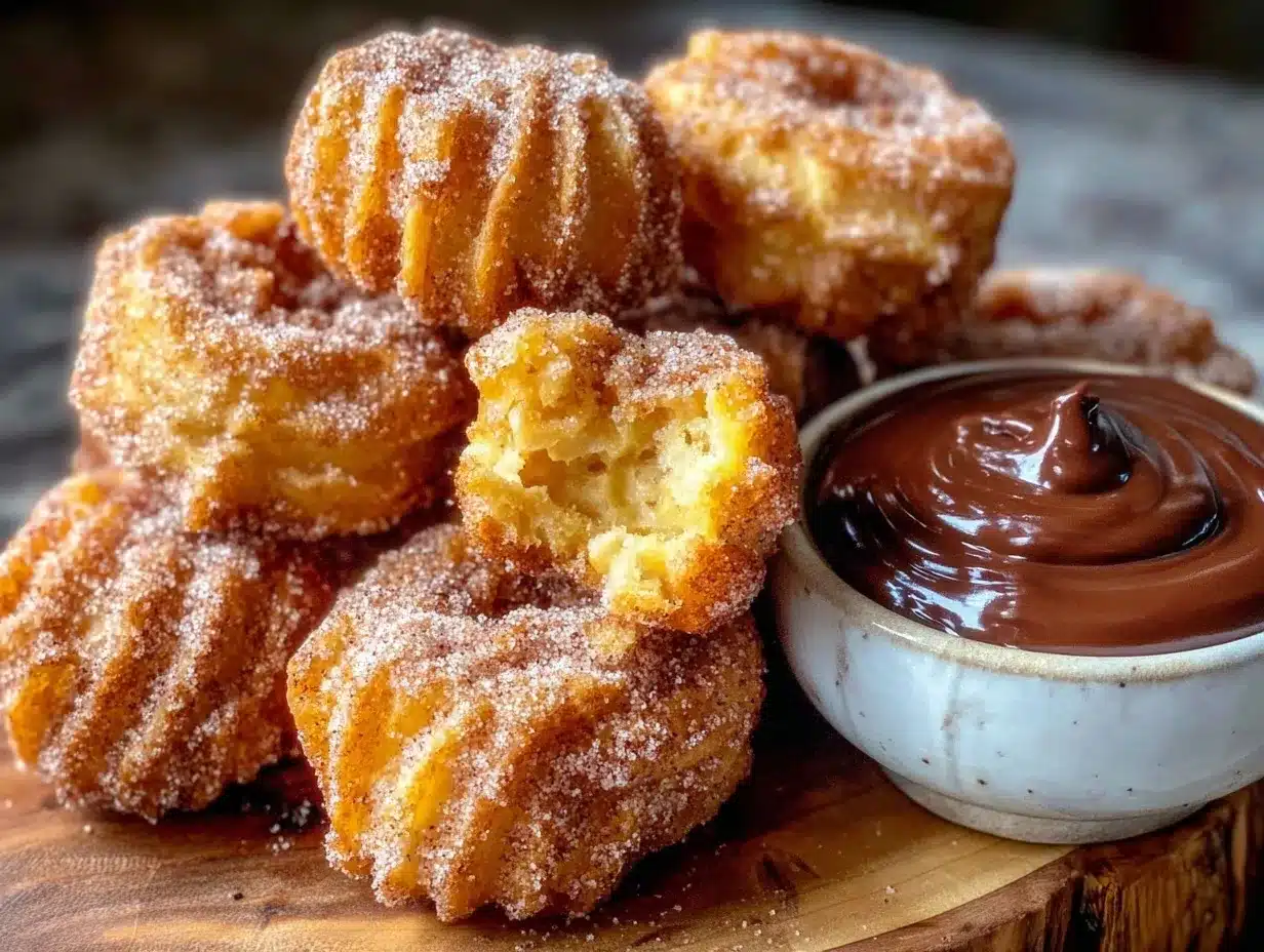 crispy churro bites preparation steps