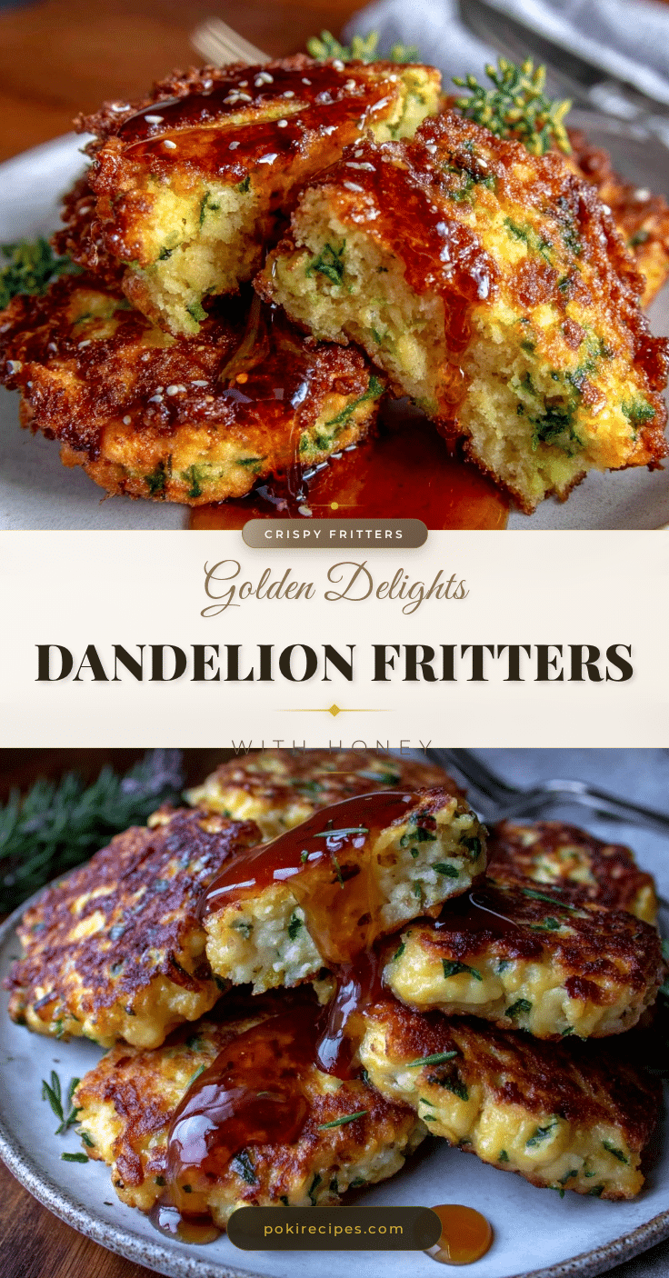 crispy dandelion fritters recipe
