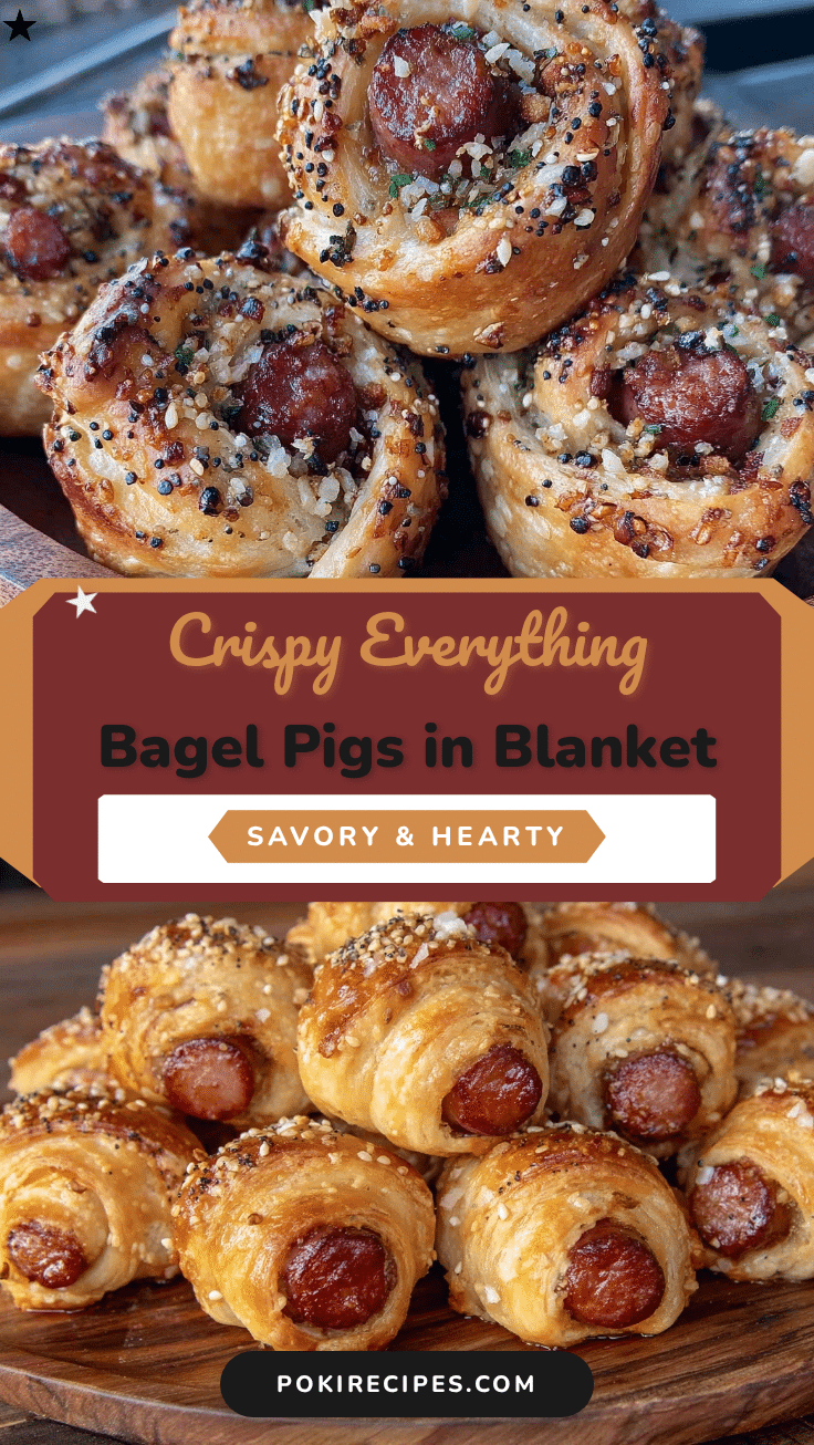 crispy everything bagel pigs in a blanket recipe