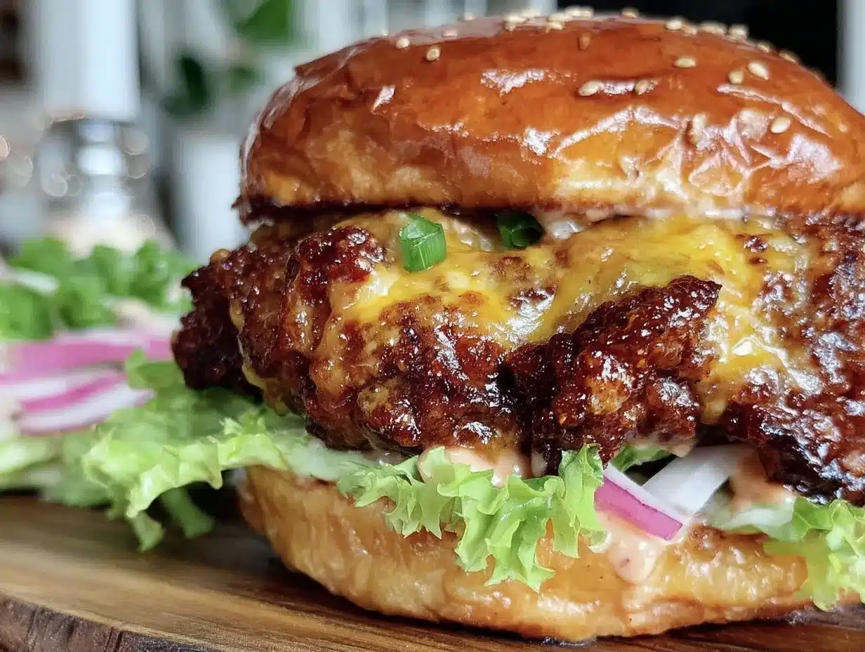 crispy homemade smash burger preparation steps