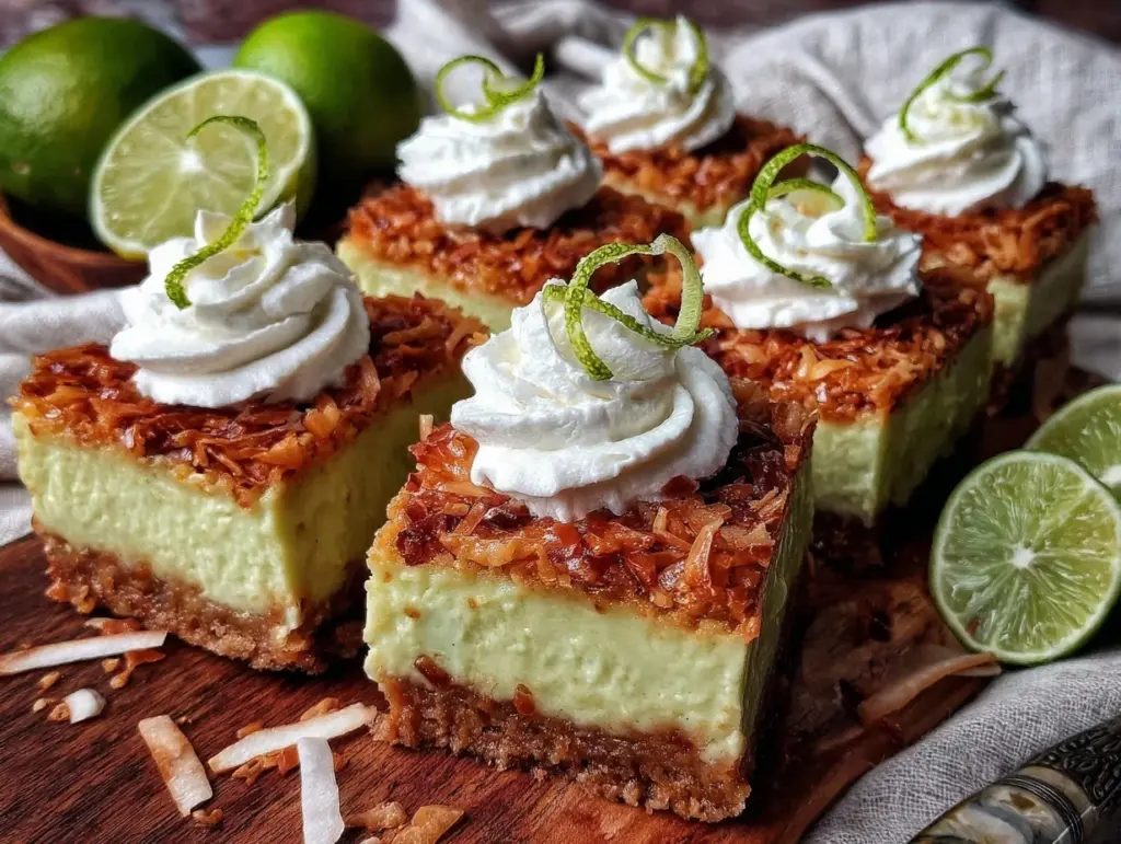 crispy key lime pie bars - featured image