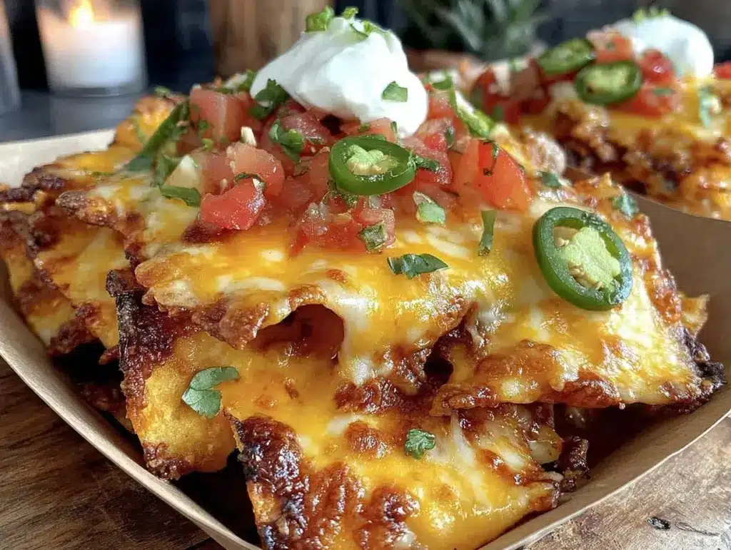 crispy mini stadium nachos - featured image