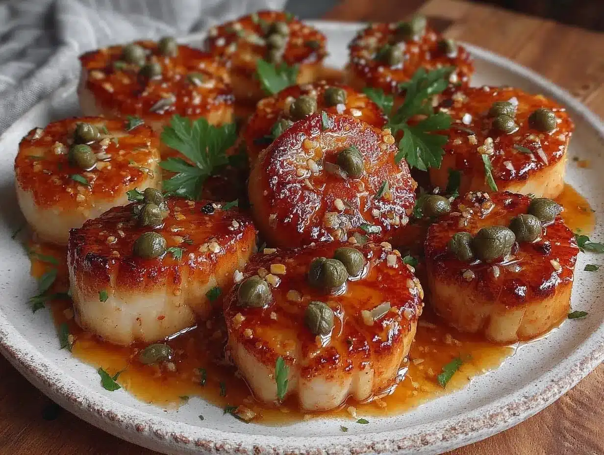 crispy pan-seared scallops preparation steps