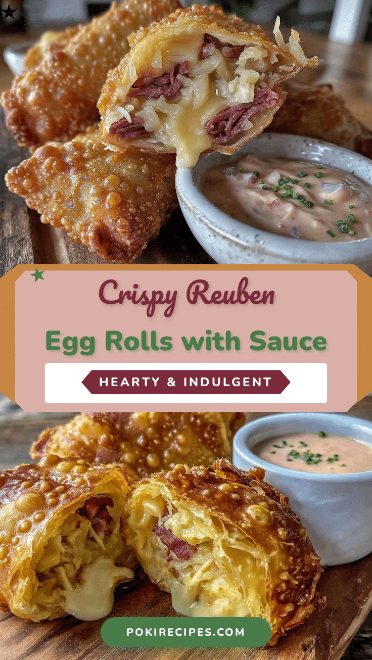 crispy reuben egg rolls recipe