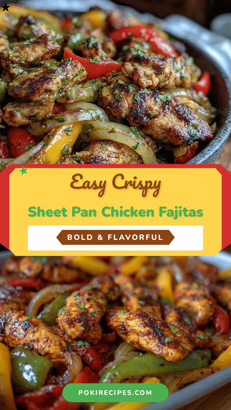 crispy sheet pan chicken fajitas recipe