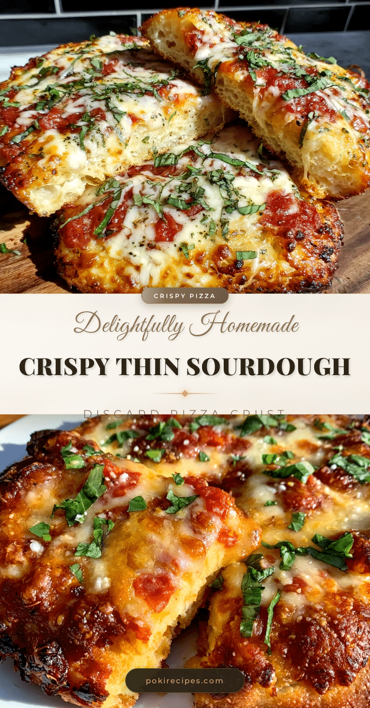 crispy thin sourdough discard pizza crust recipe