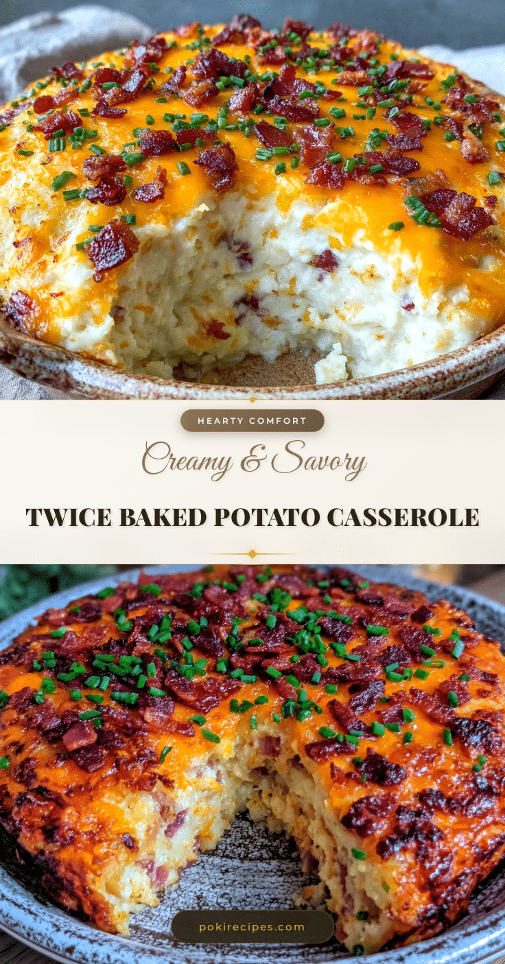 crispy twice baked potato casserole recipe