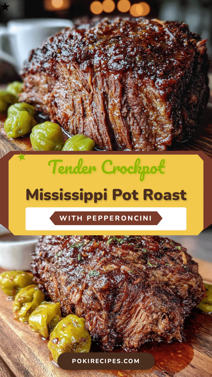 crockpot Mississippi pot roast recipe