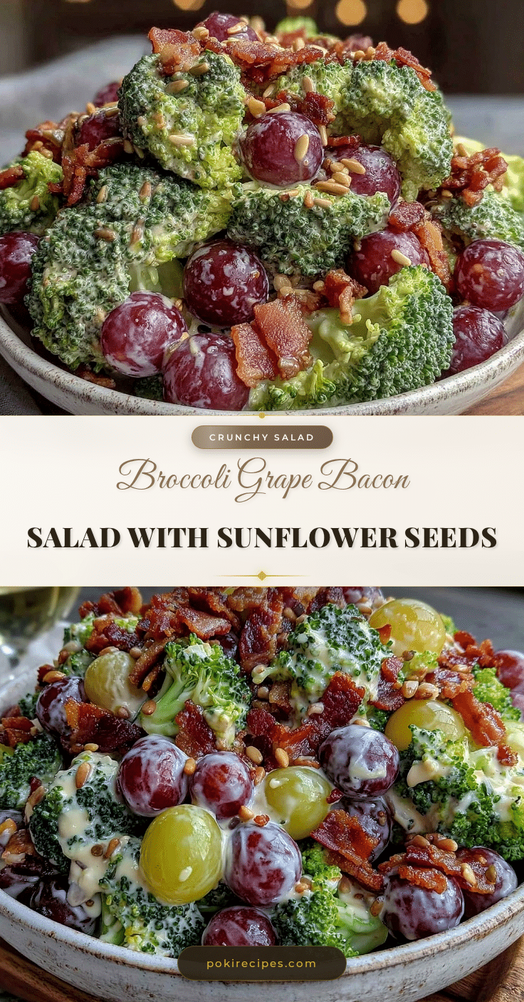 crunchy broccoli grape salad recipe