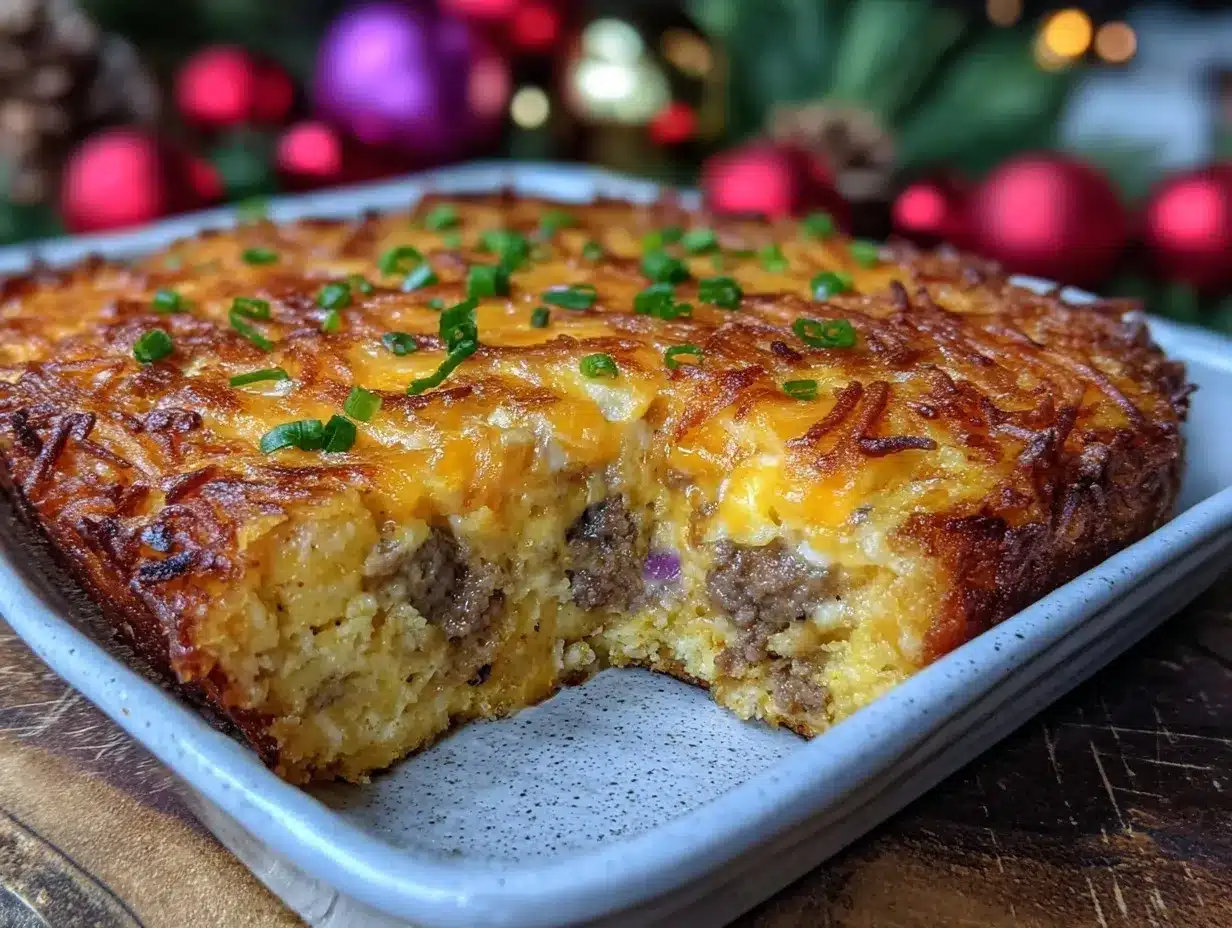 easy cheesy amish breakfast casserole preparation steps