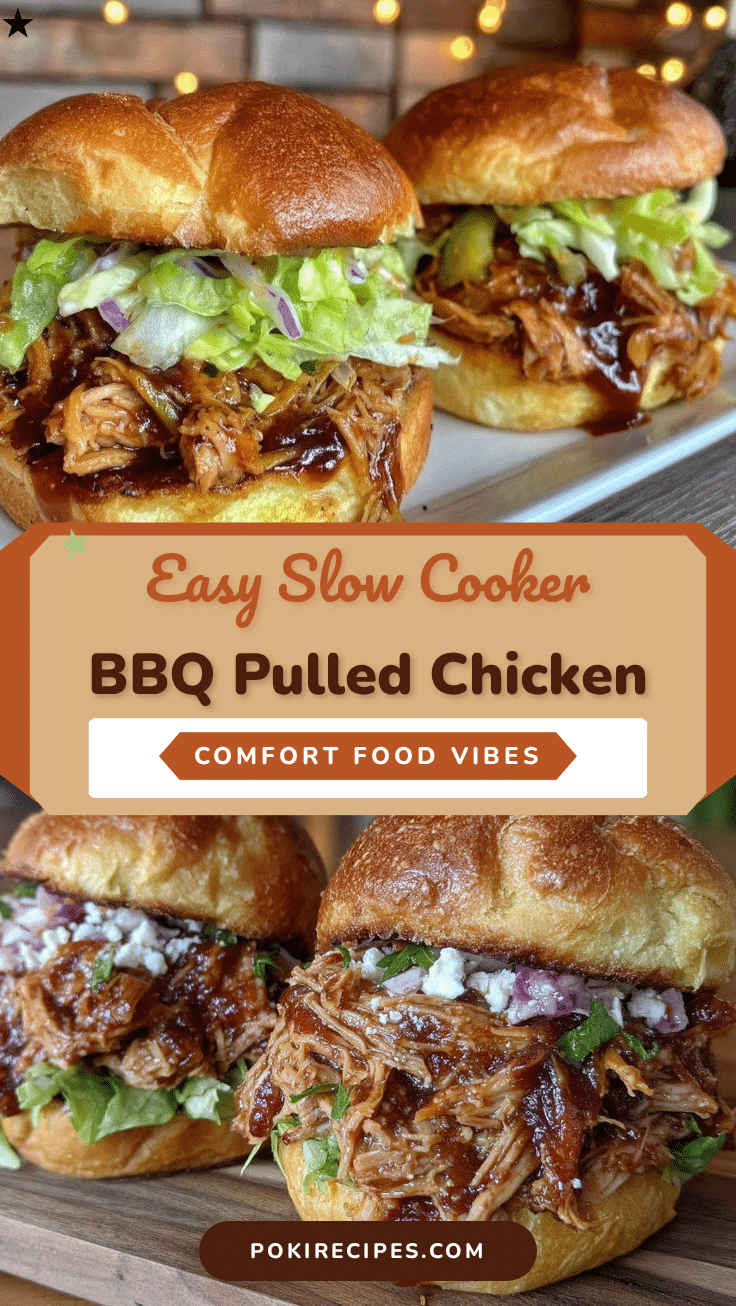 easy crockpot bbq pulled chicken sandwiches recipe