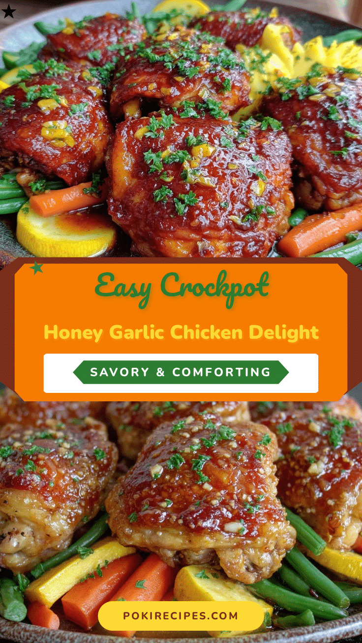 easy crockpot honey garlic chicken recipe