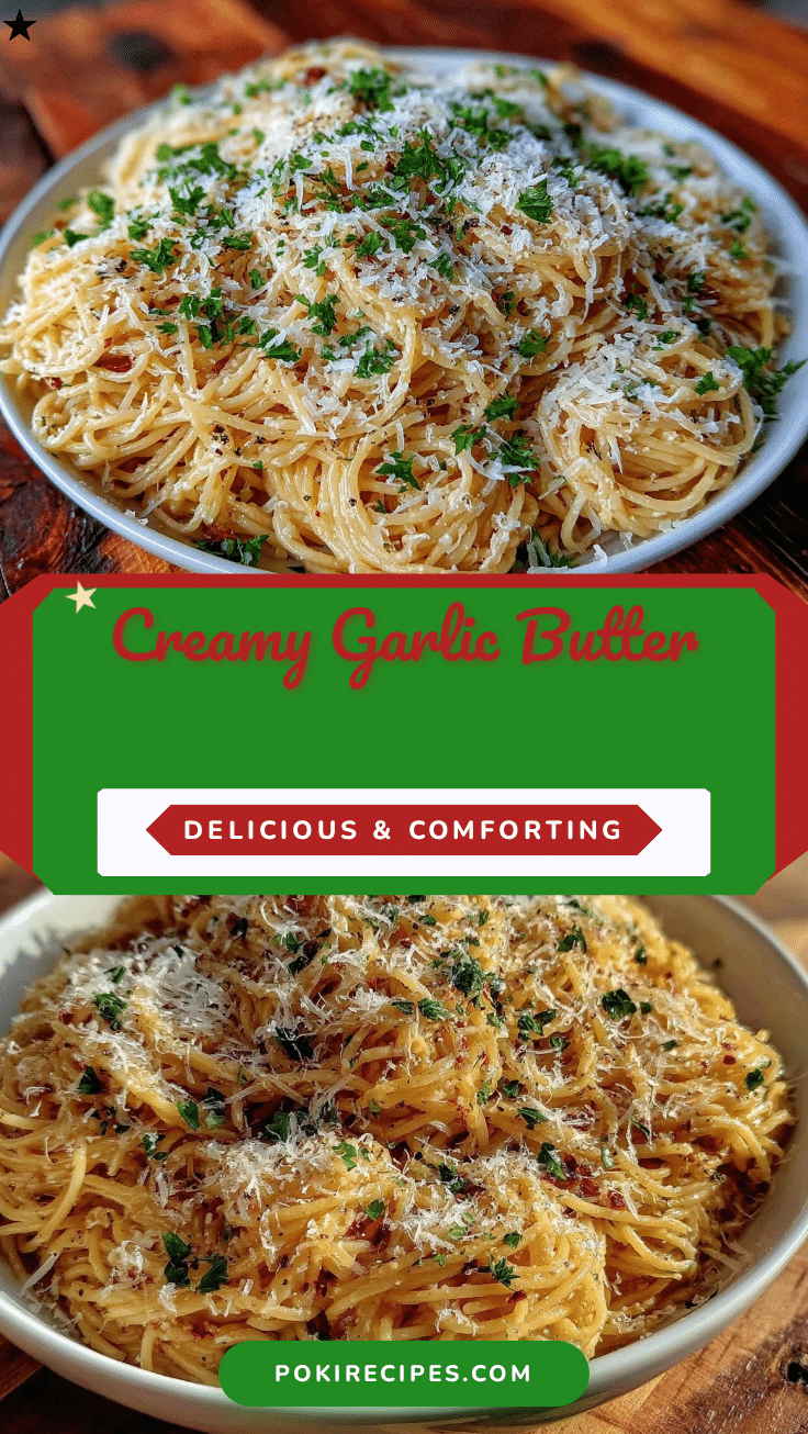 easy garlic butter parmesan noodles recipe