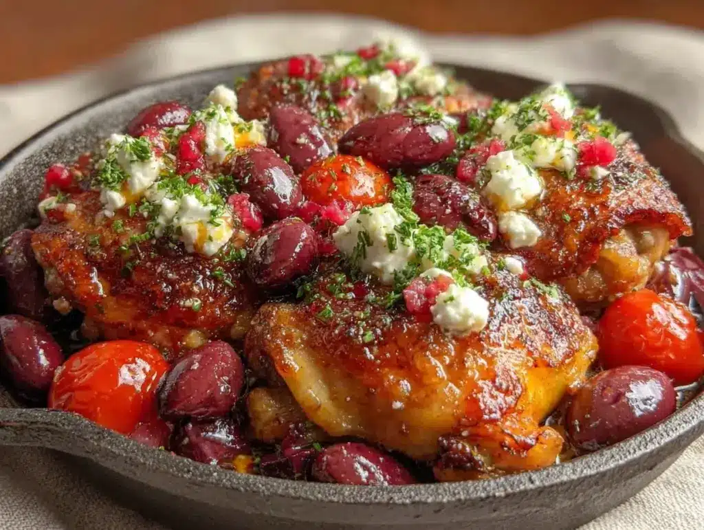 easy one-pan mediterranean chicken - featured image