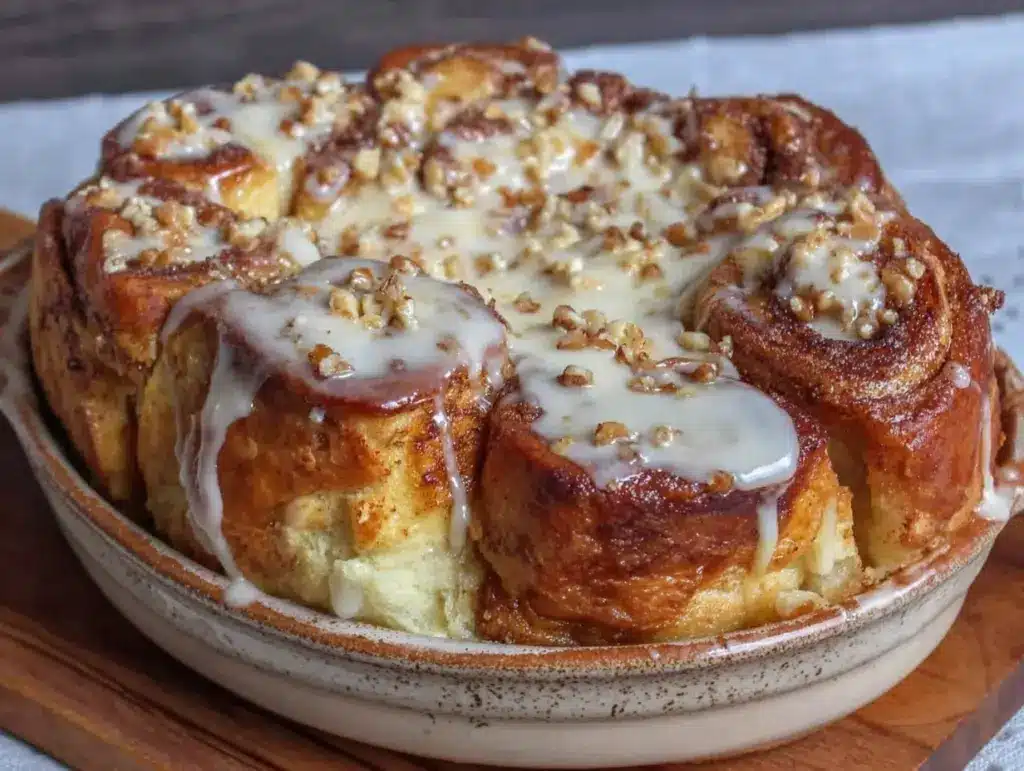 Easy Overnight Cinnamon Roll French Toast Bake - featured image