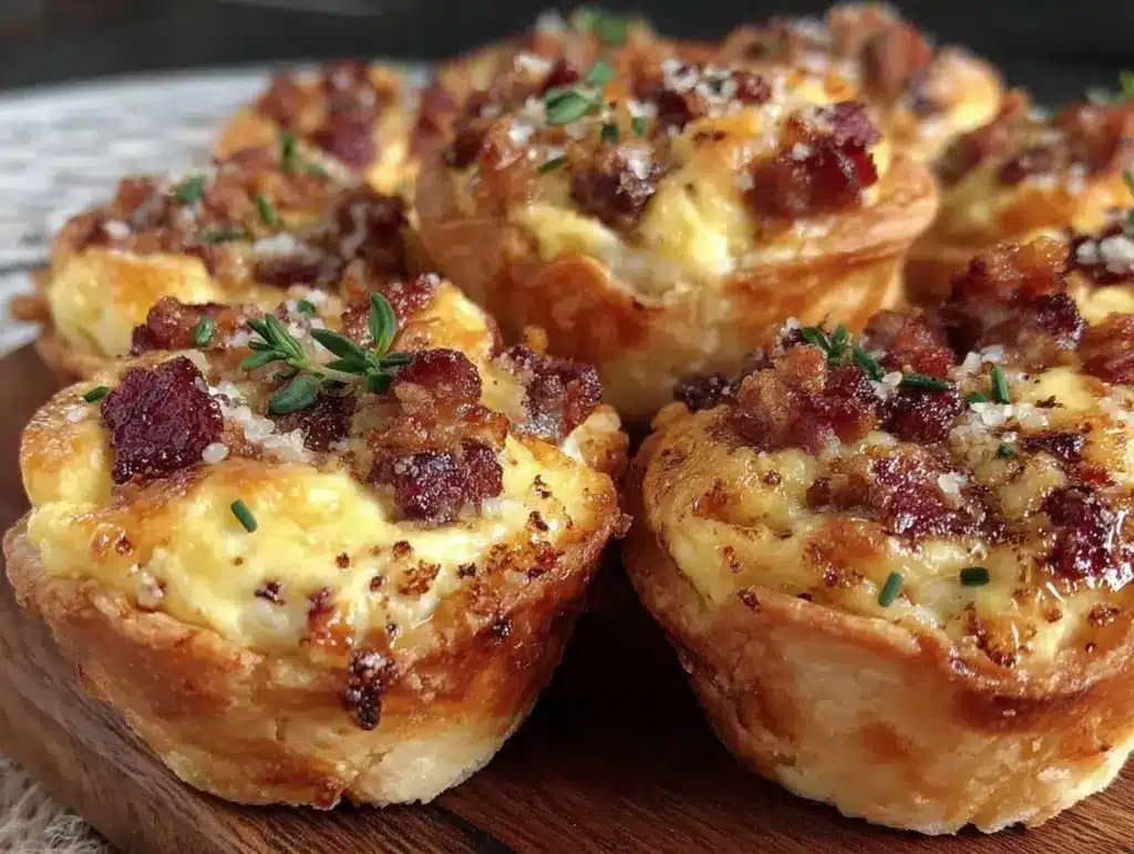 easy savory mini quiche lorraine bites - featured image