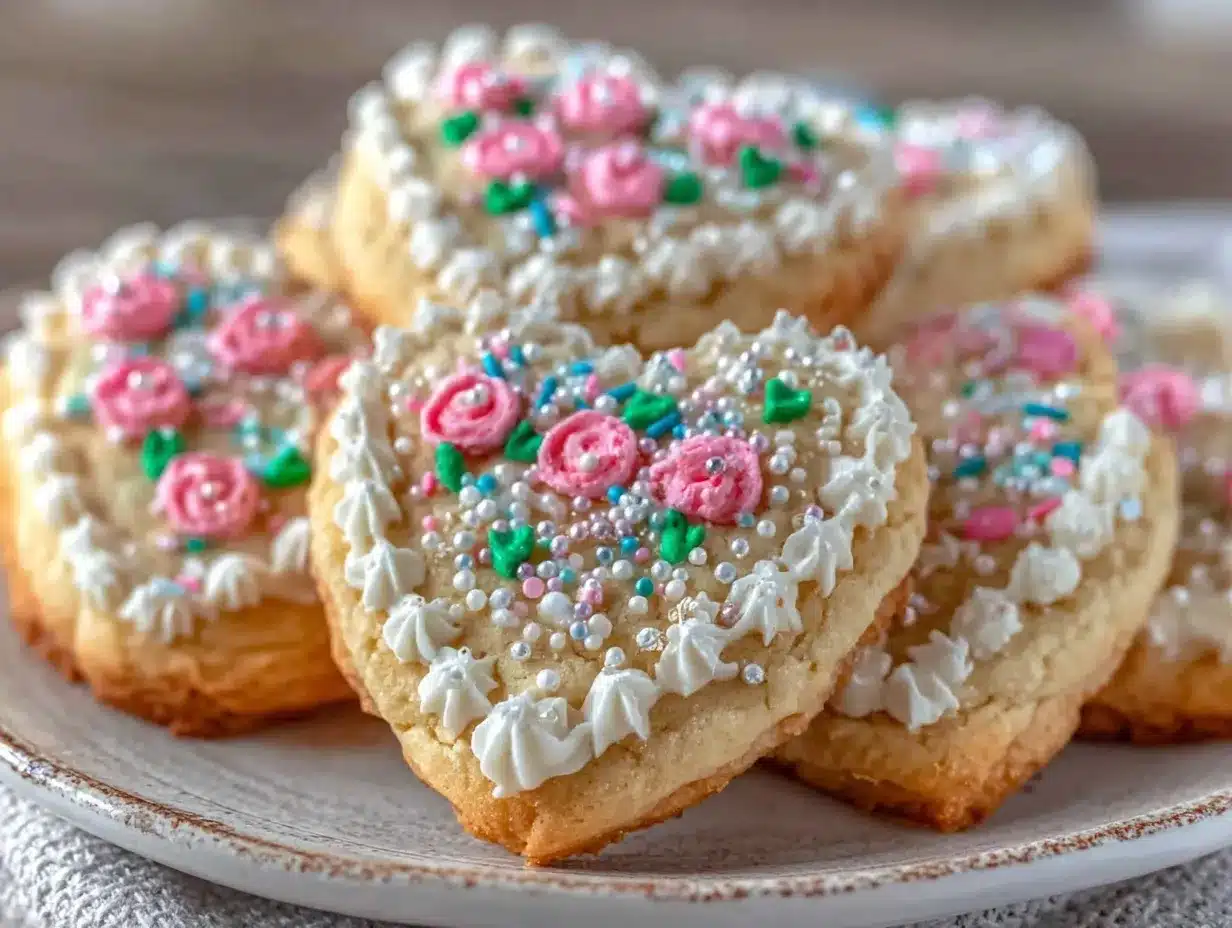 Elegant Mothers Day Decorated Sugar Cookies preparation steps