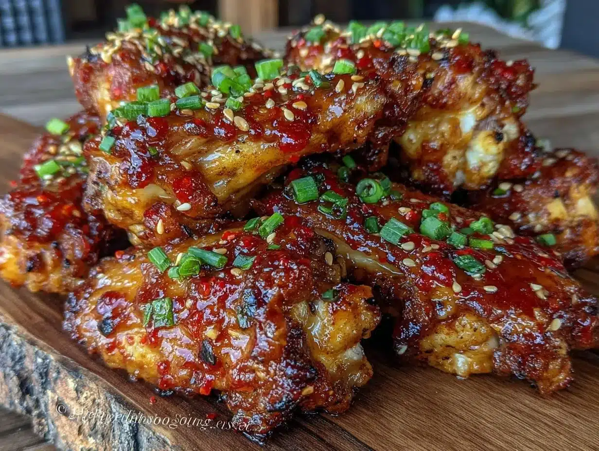 firecracker grilled chicken wings preparation steps