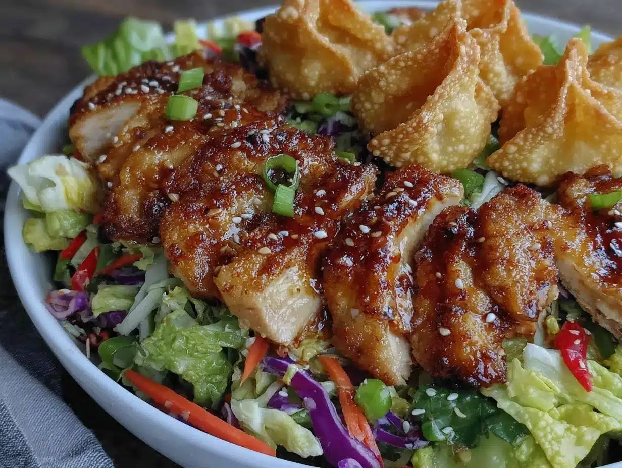 fresh asian sesame chicken salad preparation steps