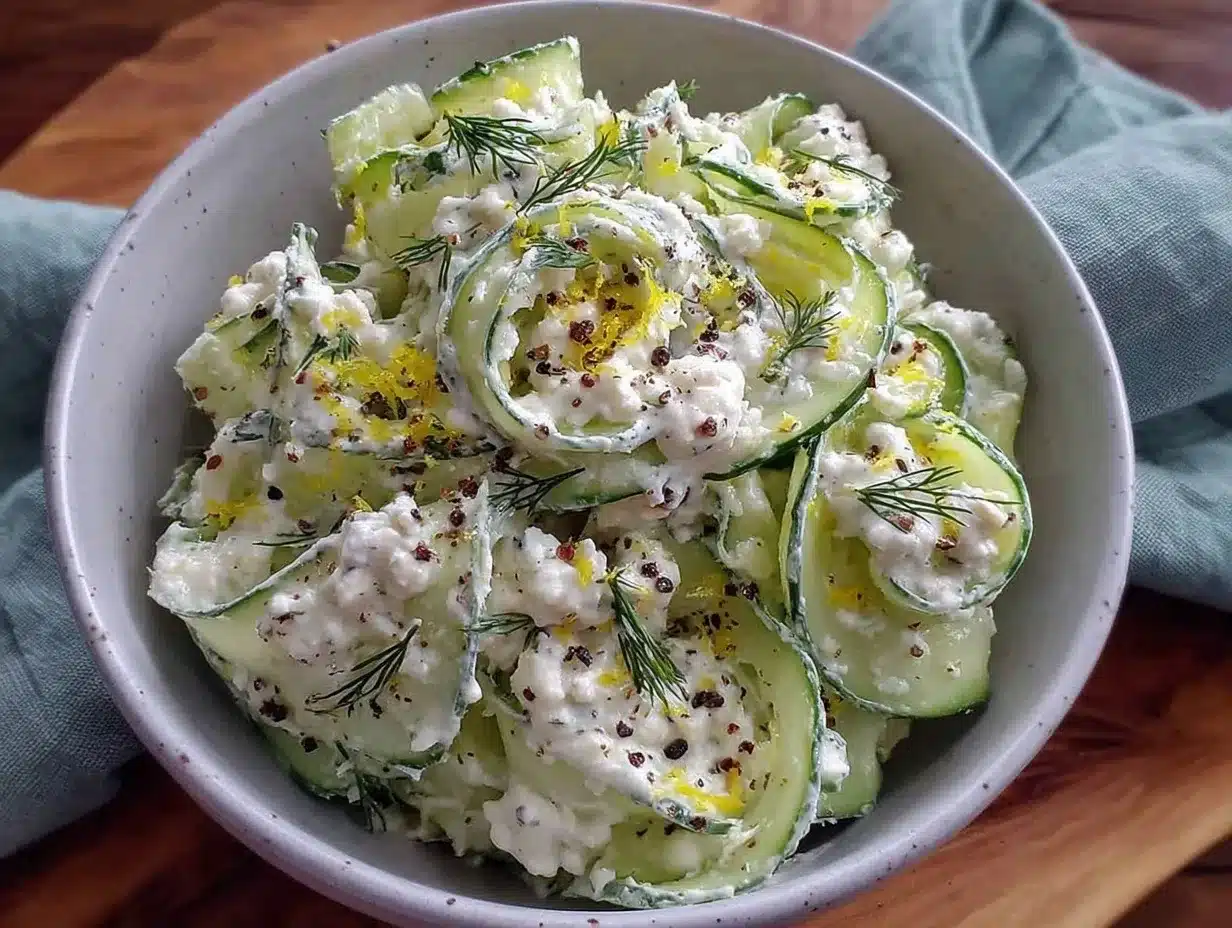 fresh cucumber dill salad preparation steps