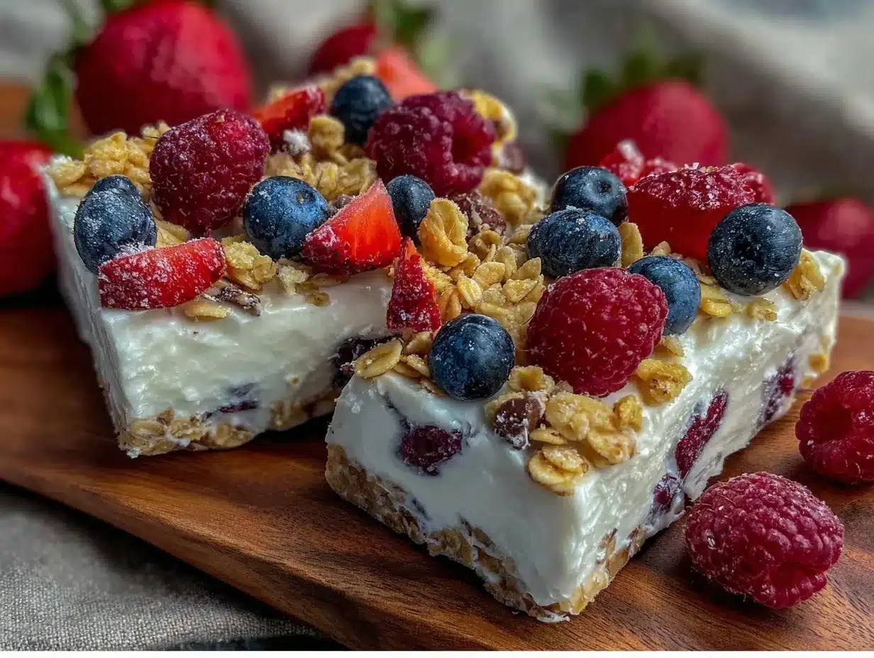 fresh frozen yogurt bark preparation steps