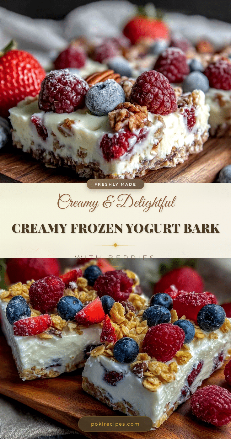 fresh frozen yogurt bark recipe