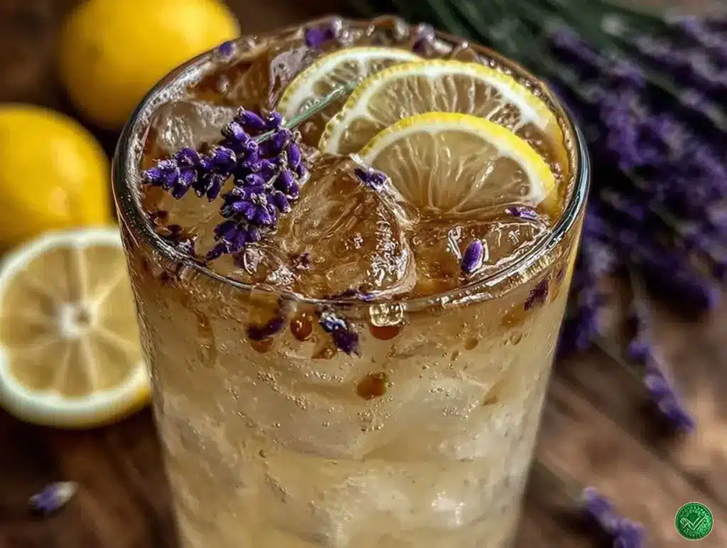 fresh lavender lemonade with honey - featured image