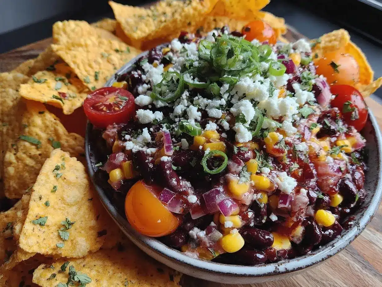 fresh loaded cowboy caviar dip preparation steps