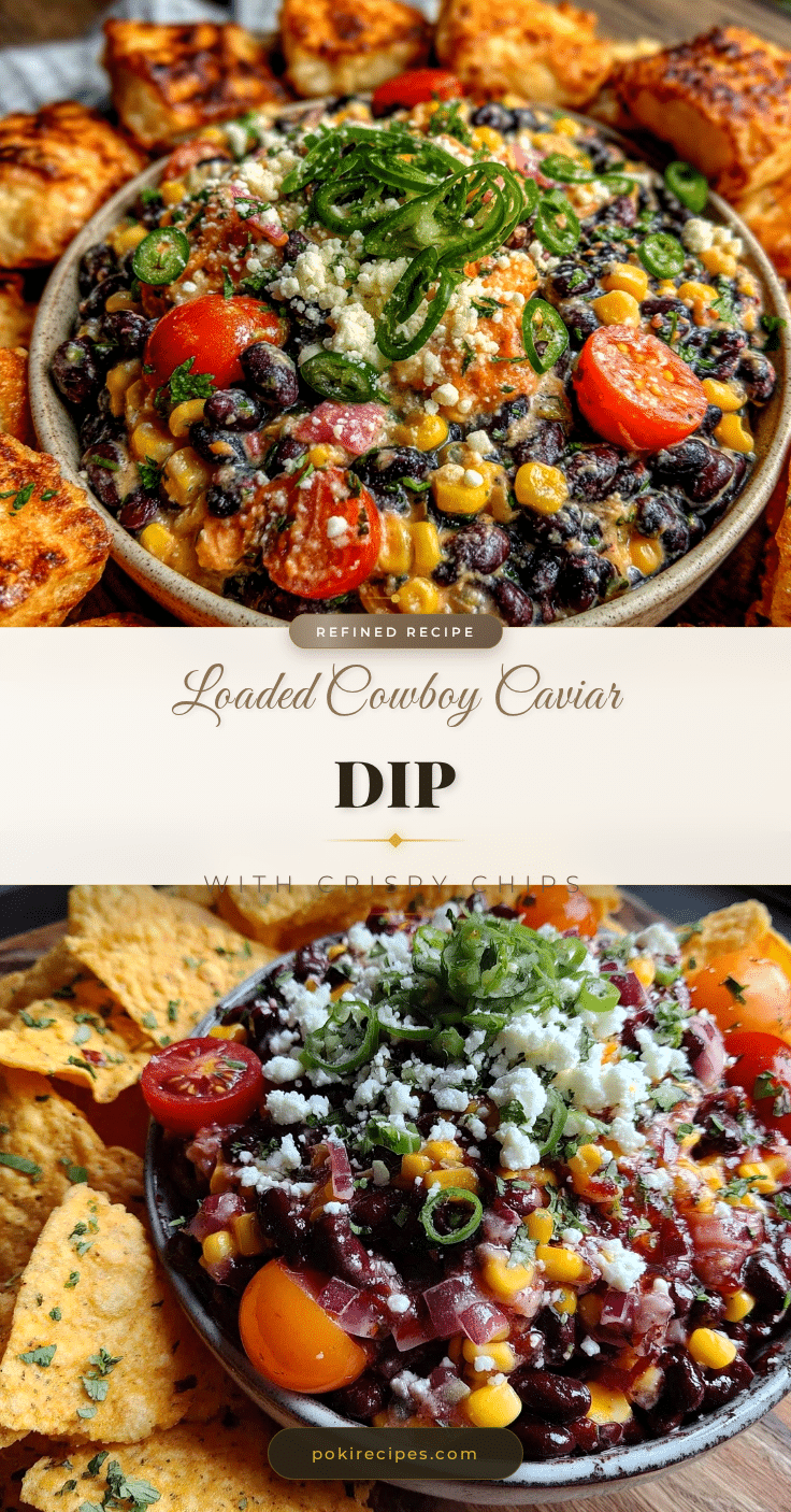 fresh loaded cowboy caviar dip recipe
