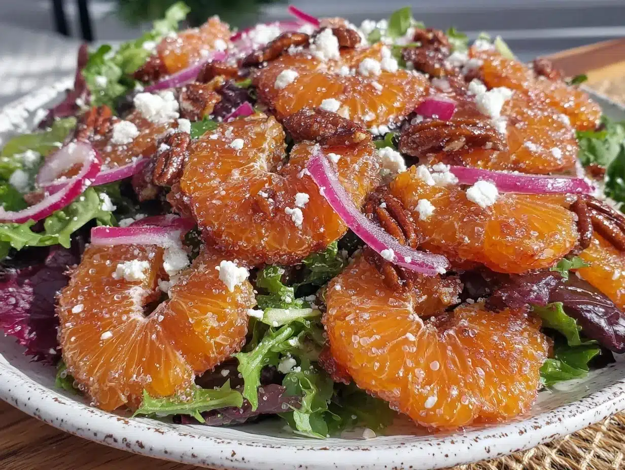 fresh mandarin orange salad preparation steps