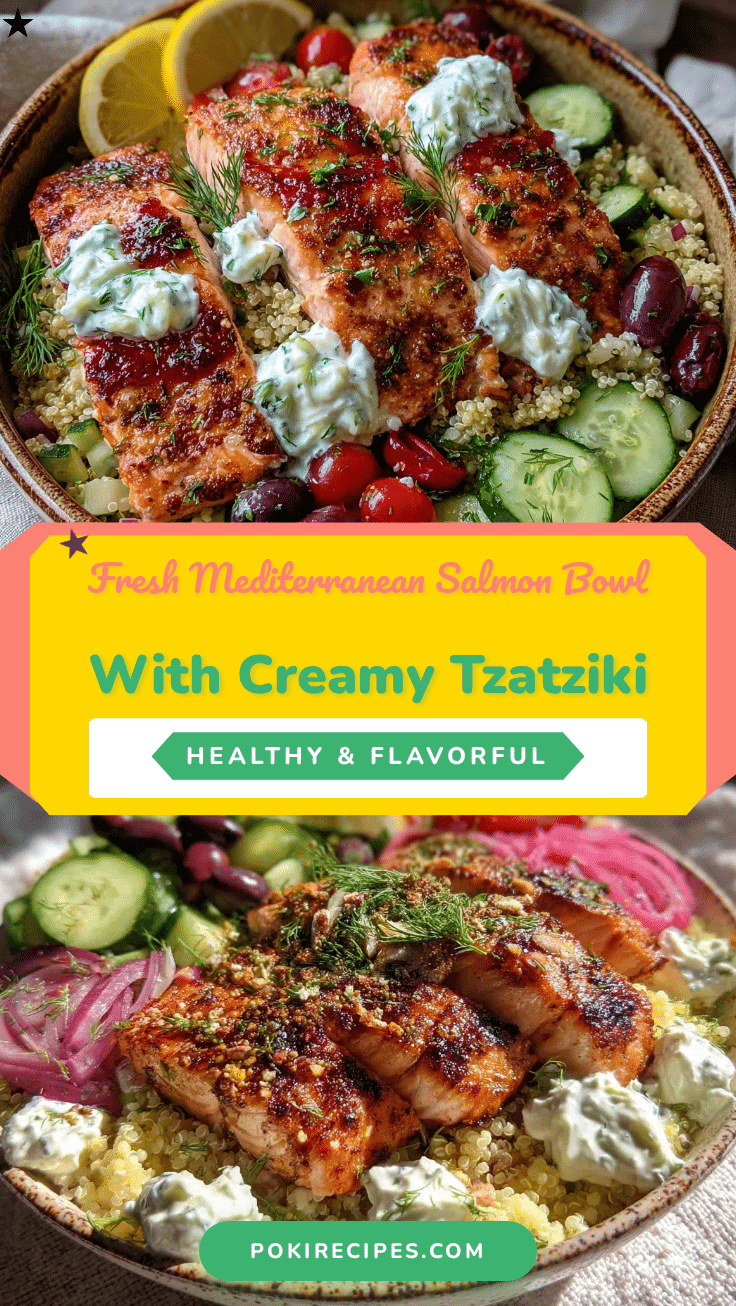 fresh mediterranean salmon bowl recipe