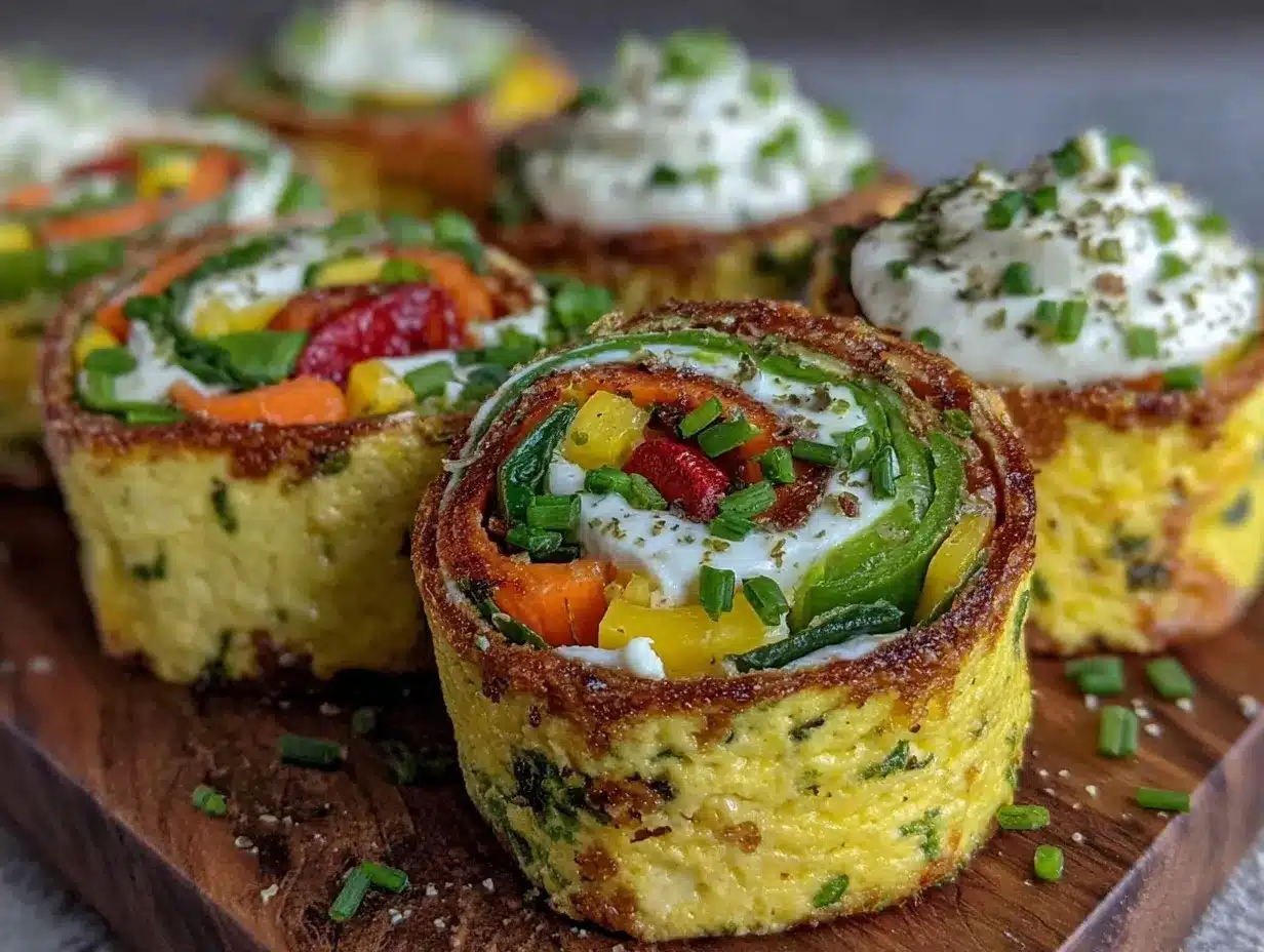 fresh spring vegetable pinwheels preparation steps