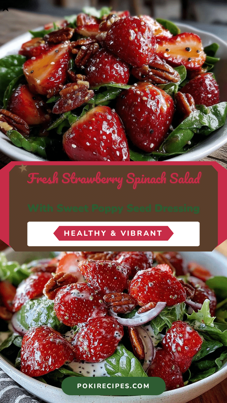 fresh strawberry spinach salad recipe