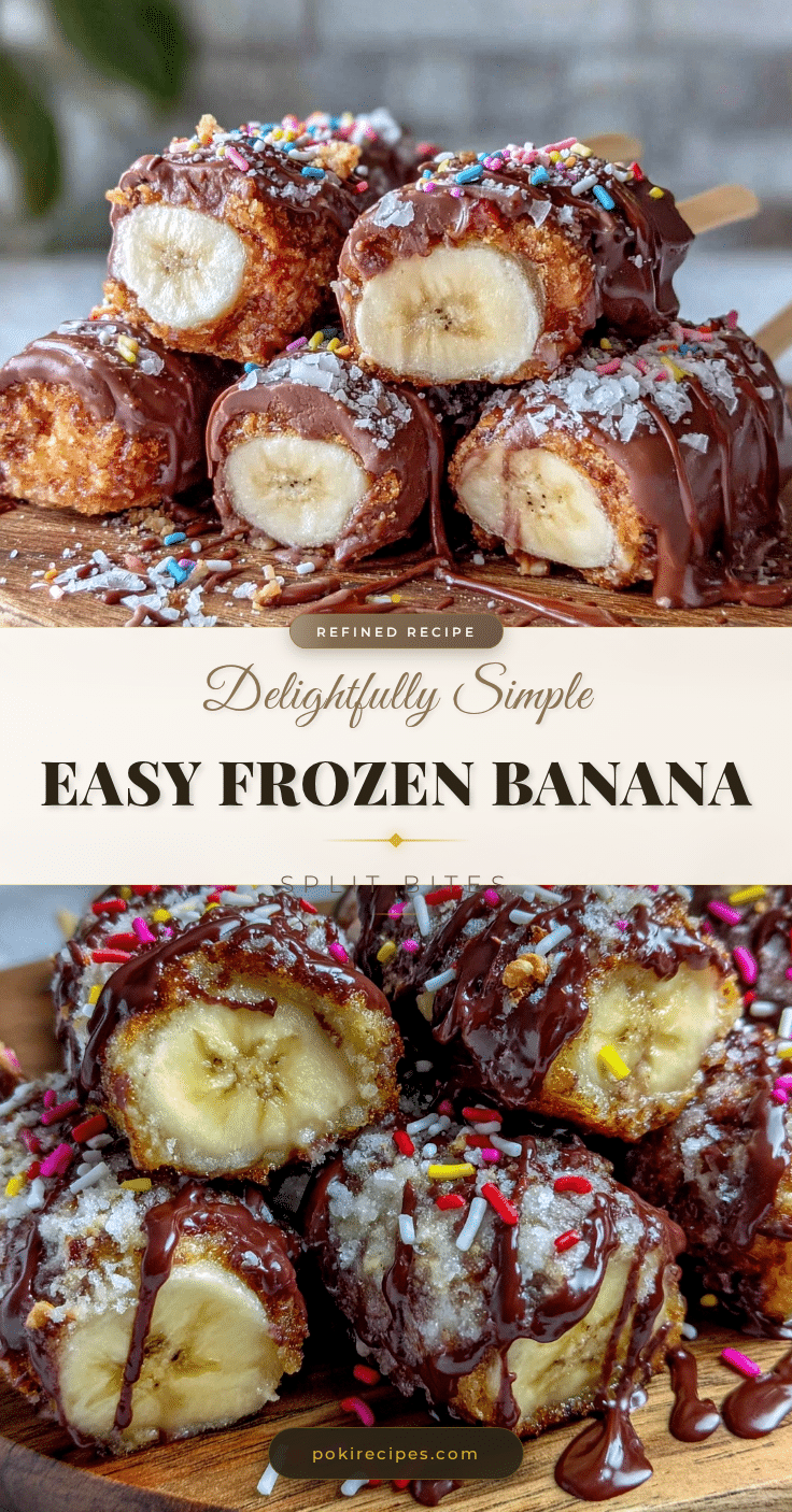 frozen banana split bites on a stick recipe