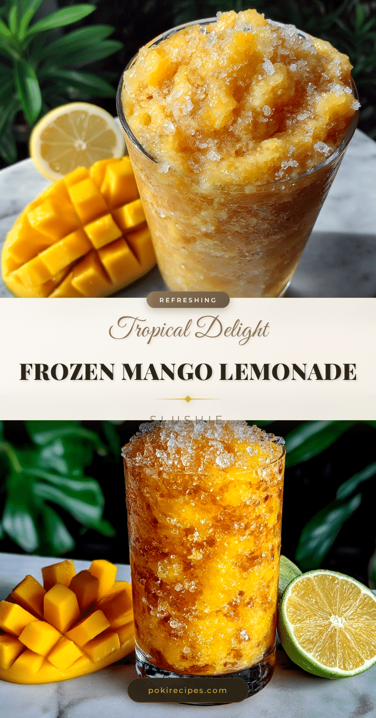 Frozen Mango Lemonade Slushie recipe