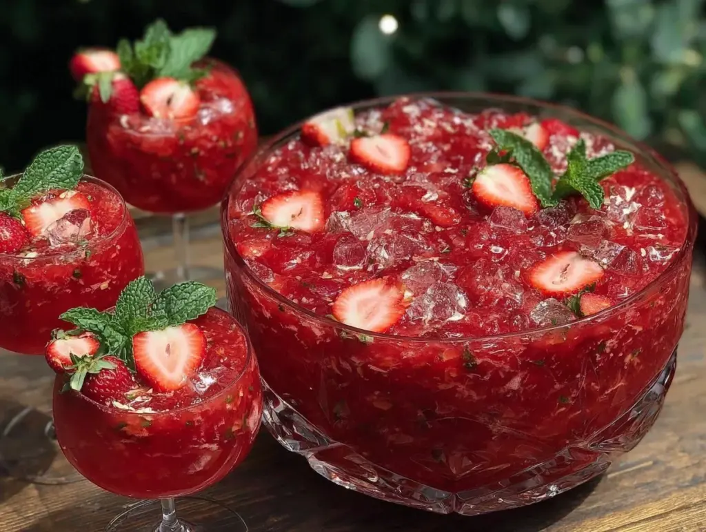 frozen strawberry daiquiri punch - featured image