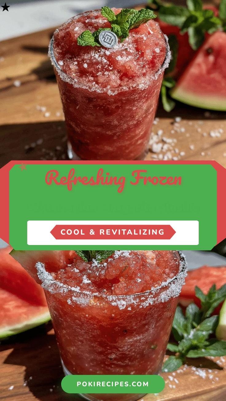 frozen watermelon margarita slushie recipe