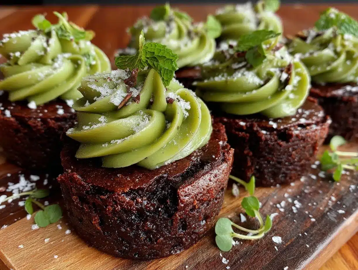 fudgy mint chocolate brownie bites preparation steps