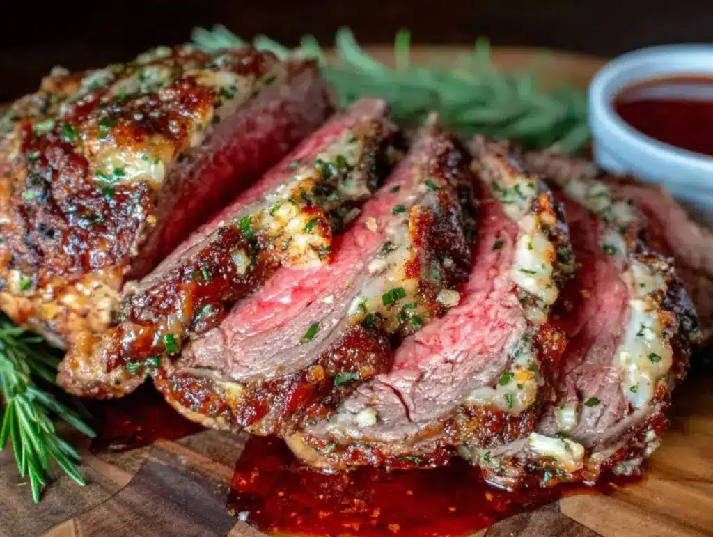 garlic butter roasted prime rib - featured image