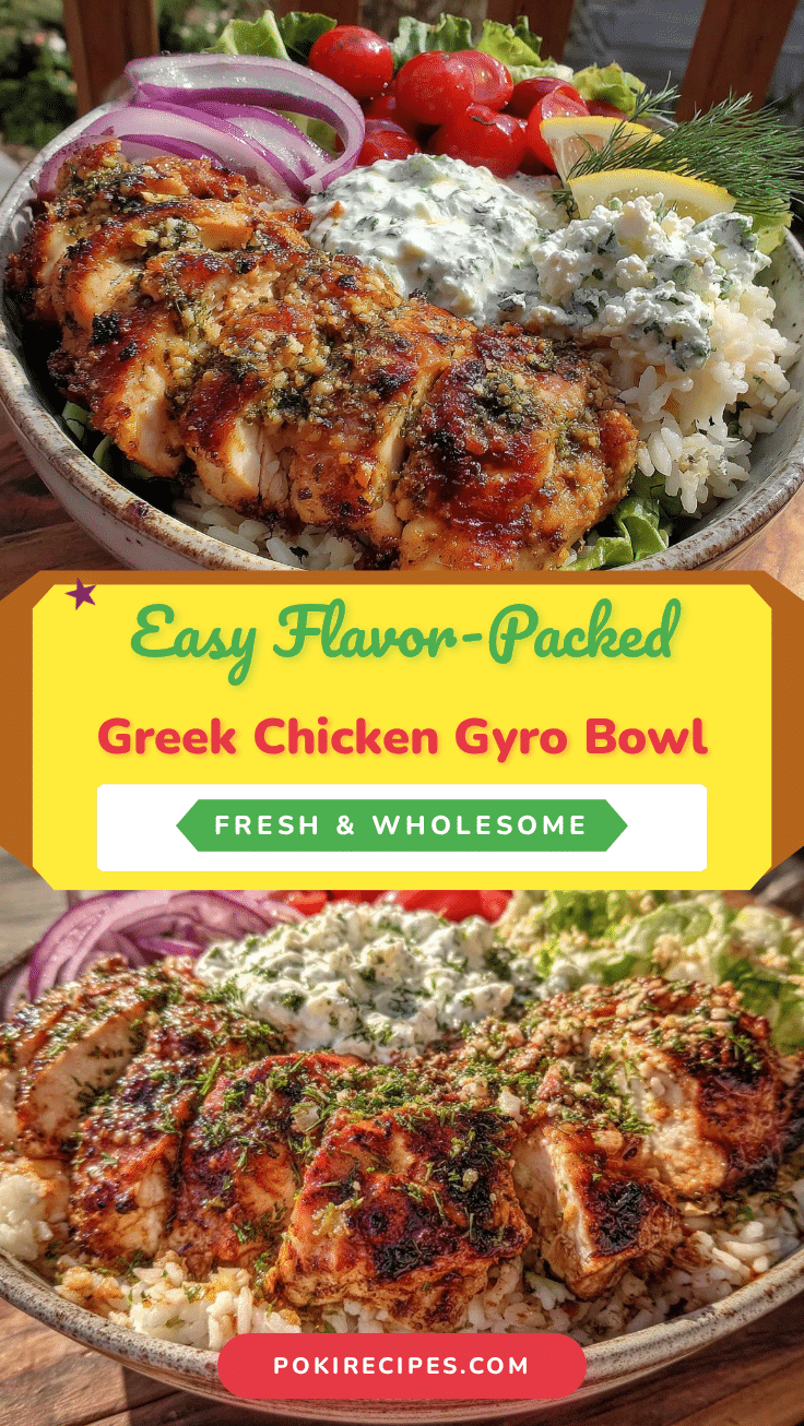 Greek Chicken Gyro Bowl recipe