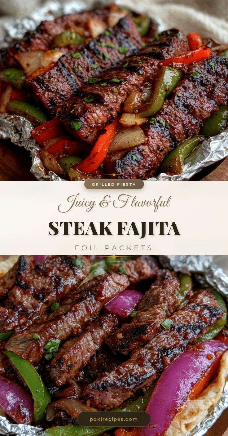 grilled steak fajita foil packets recipe