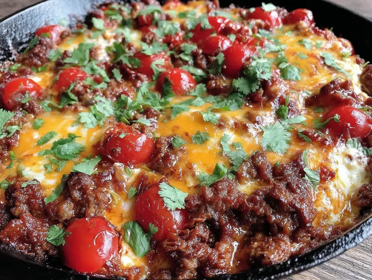ground turkey taco skillet preparation steps